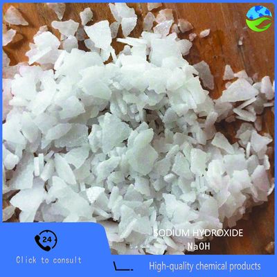 Industrial Grade Flake Caustic Soda Wastewater Treatment PH Regulator For Cleaning Aluminum Products NaOH Chemical Formula